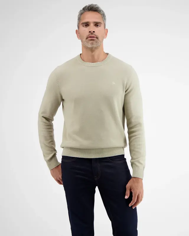 Lerros Basic Strickpullover - Soft Stone