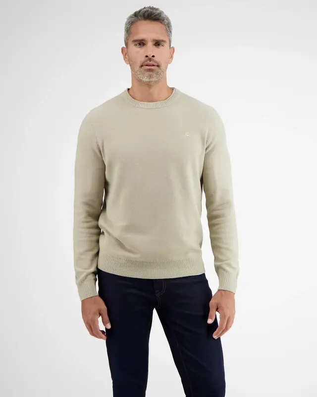 Lerros Basic Strickpullover - Soft Stone