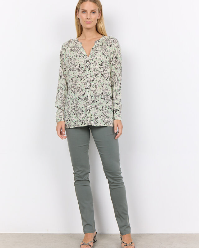 Soyaconcept Bluse Agnes 2 - Bright Green Combi