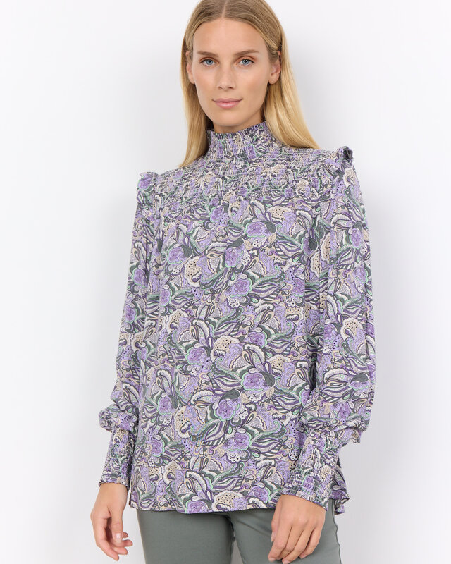 Soyaconcept Blouse Adine 2 - Lilac Breeze Combi