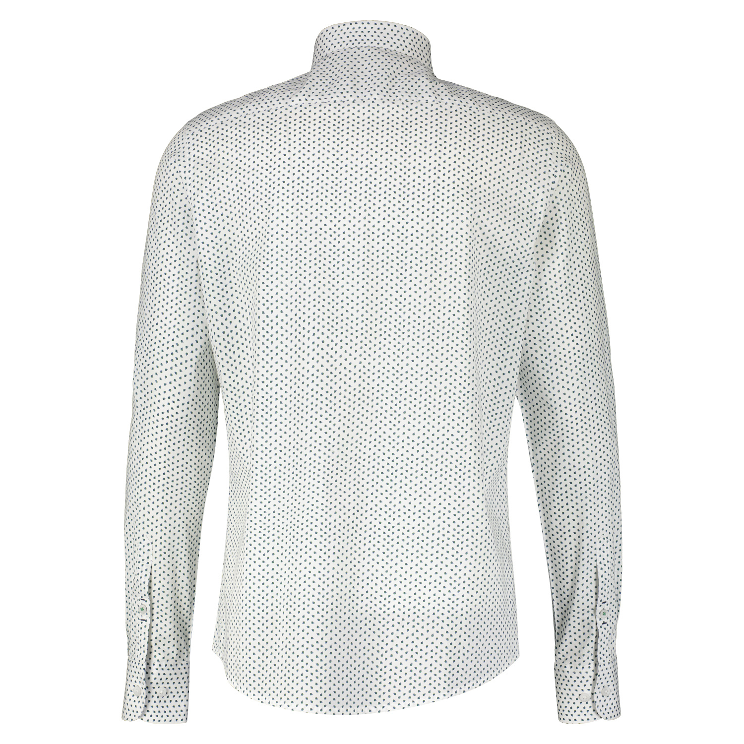 Lerros Poplin Overhemd met Print - White