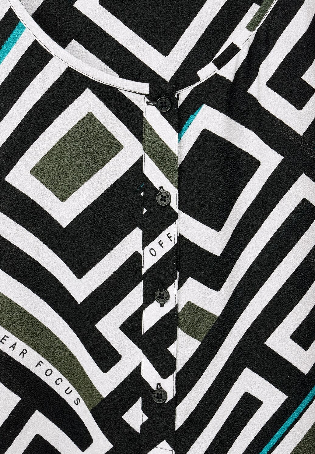 Cecil Bluse mit Allover Print - Black