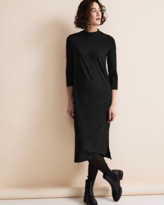 Street One Knit Dress - Black