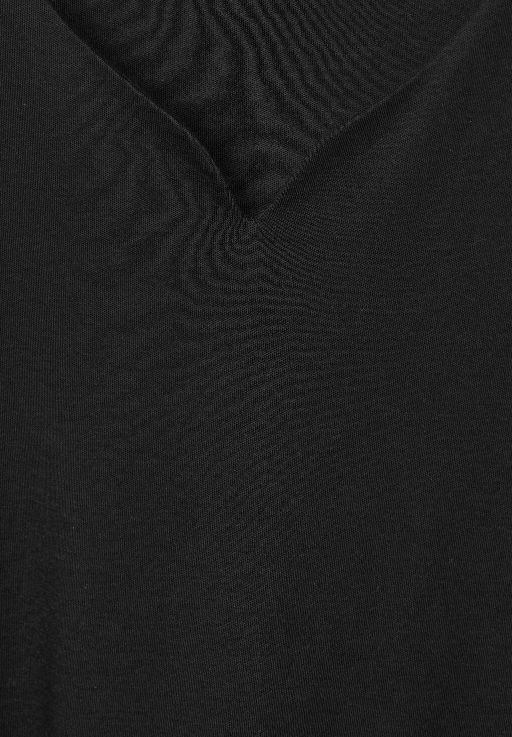 Street One Shirt mit Herzausschnitt - / - Blues Cotton | Black Schwarz