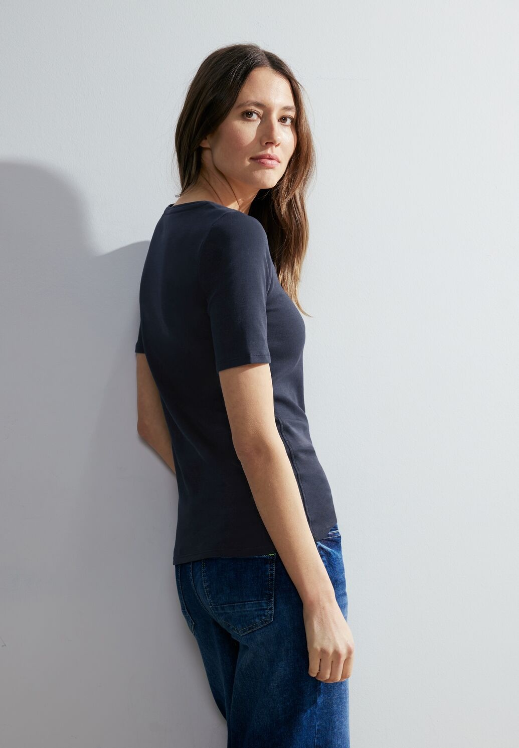 Cotton CECIL - - | T-Shirt Blues Lena Universal Organic Blue