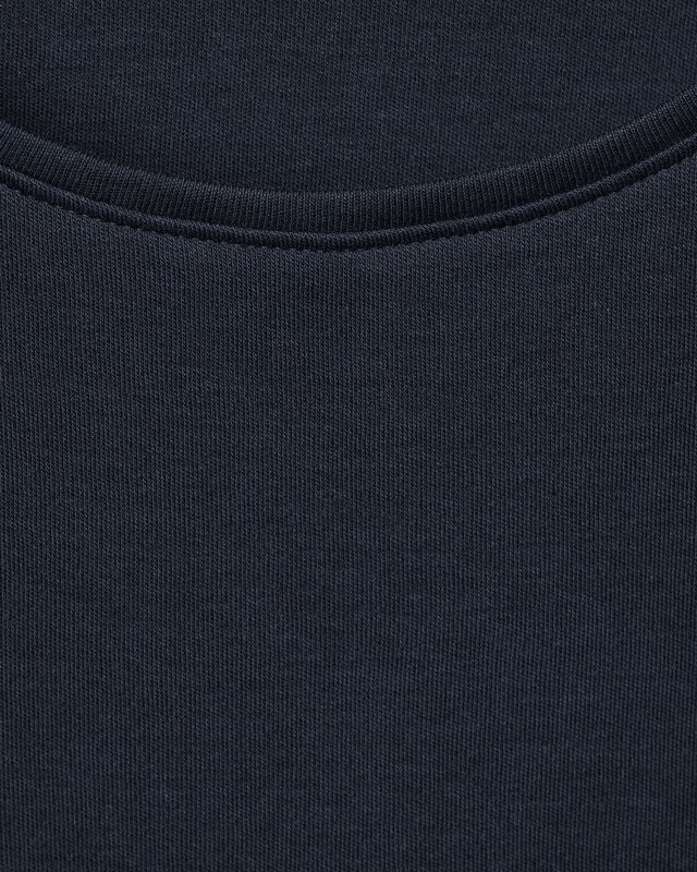 Cecil T-Shirt in Effen Kleur Lena - Universal Blue