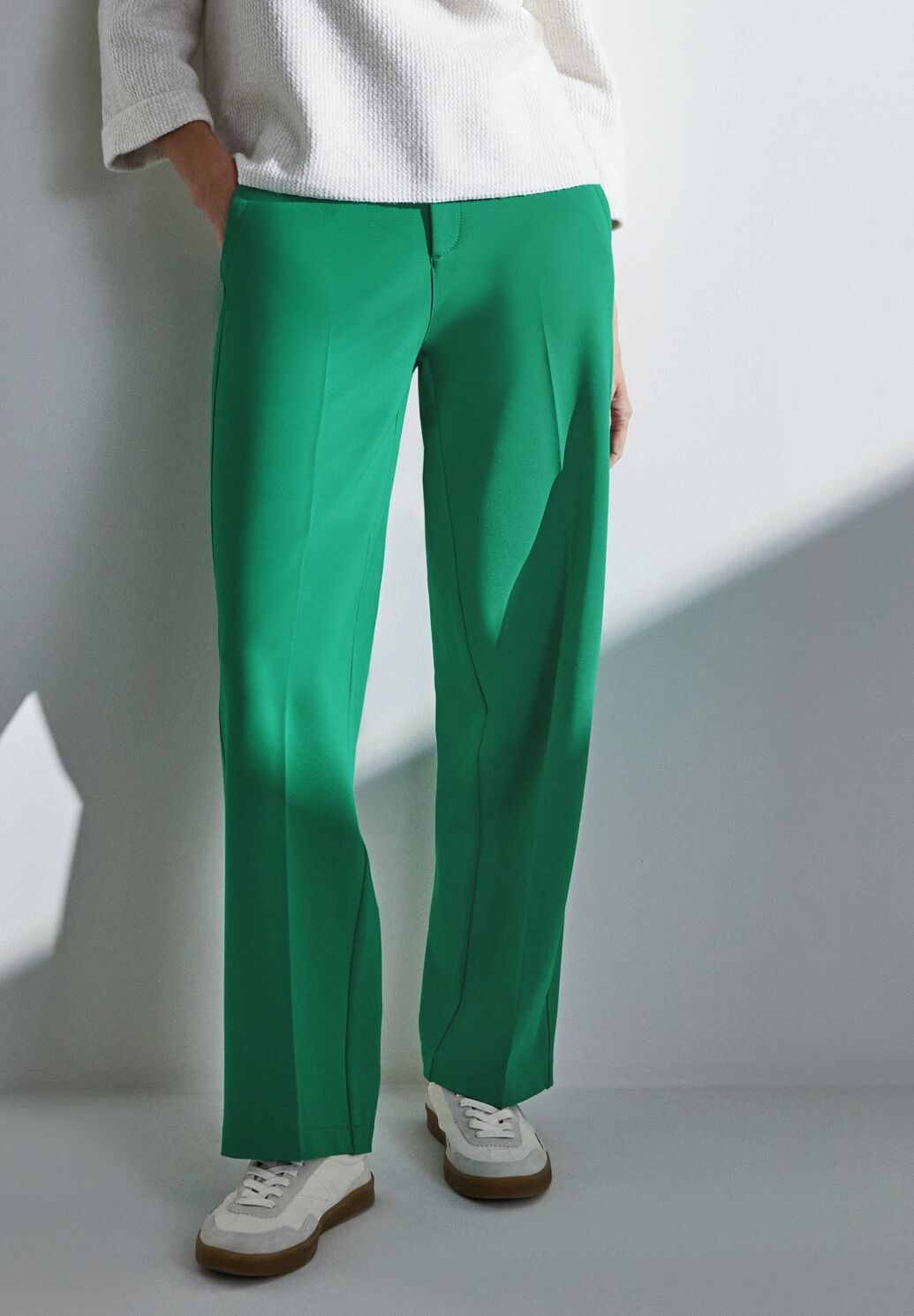 Street One Casual Fit Pants - Fresh Spring Green