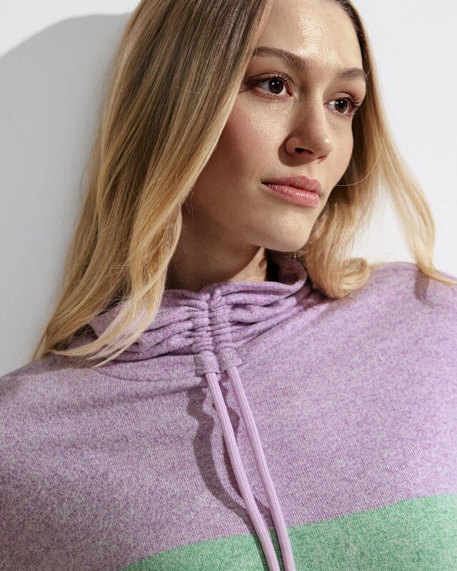 Cecil Shirt mit Blockstreifen - Celery Green Melange