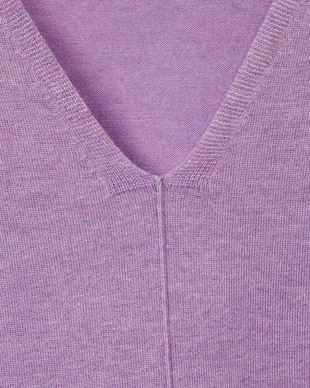 Cecil Fijn Gebreide Trui - Sporty Lilac Melange