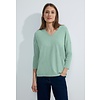 3/4 Feinstrick Pullover - Salvia Green Melange