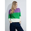 Block Stripe Jumper - Celery Green