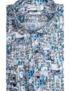 Giordano Modern Fit Hemd Watercolor House - Blue