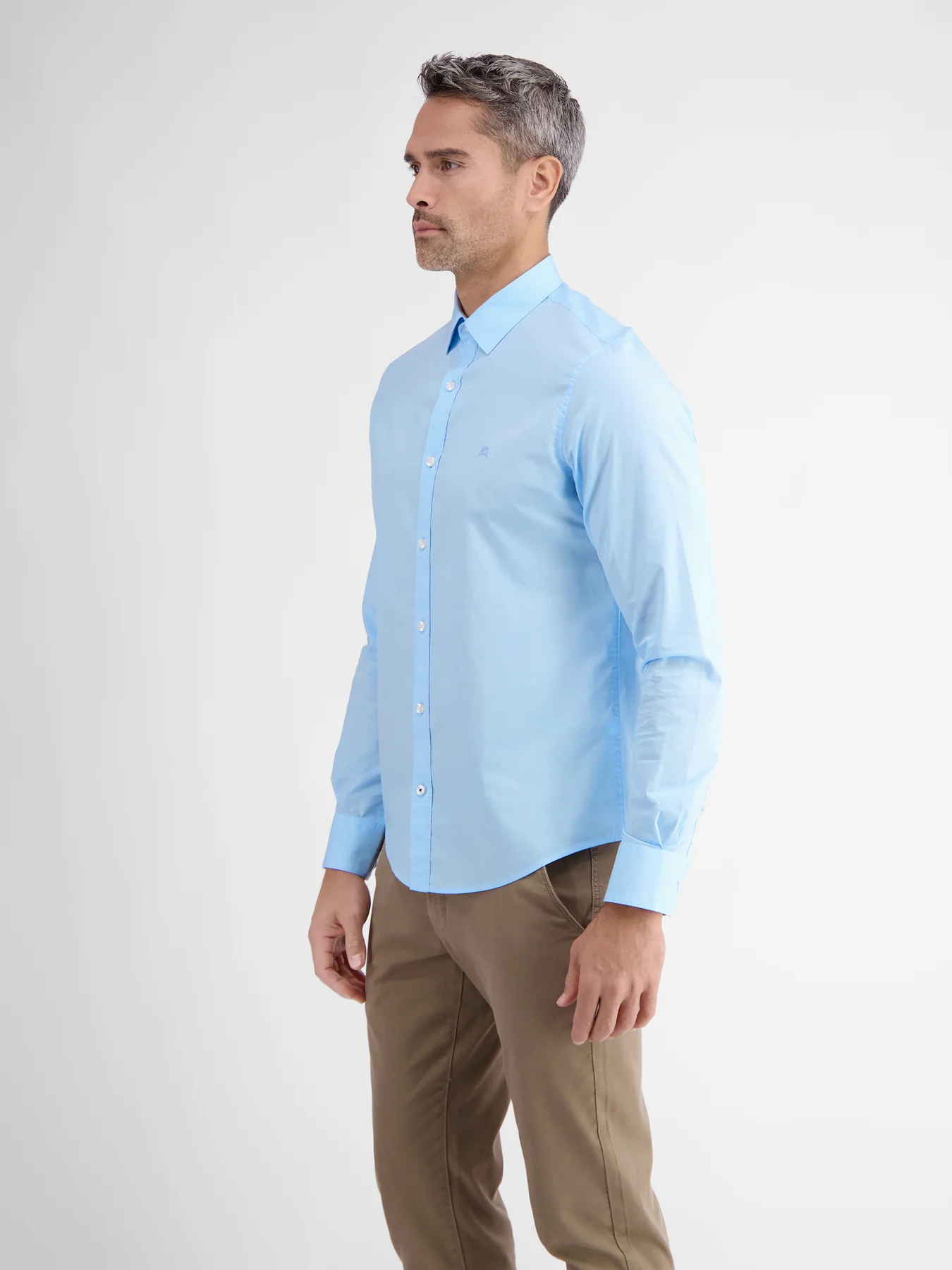 Lerros Basic Poplin Hemd - Sky Blue