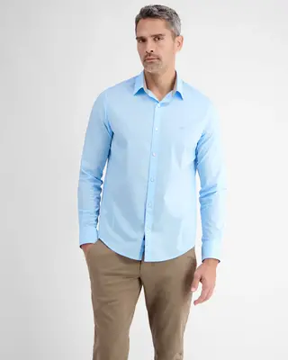 Lerros Basic Poplin Hemd - Sky Blue