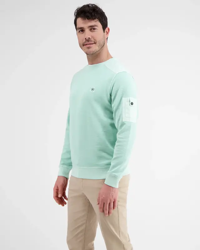 Lerros Crewneck Sweatshirt - Coastal Sea Blue