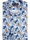 Giordano Button-Down Stretch Shirt Pineapple - Navy