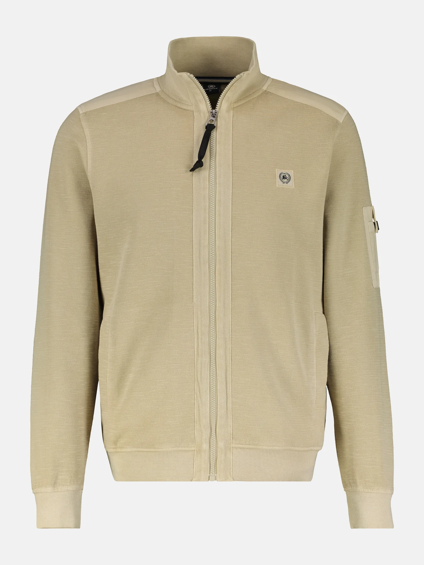 Lerros Strukturierte Sweatjacke - Light Dune Beige