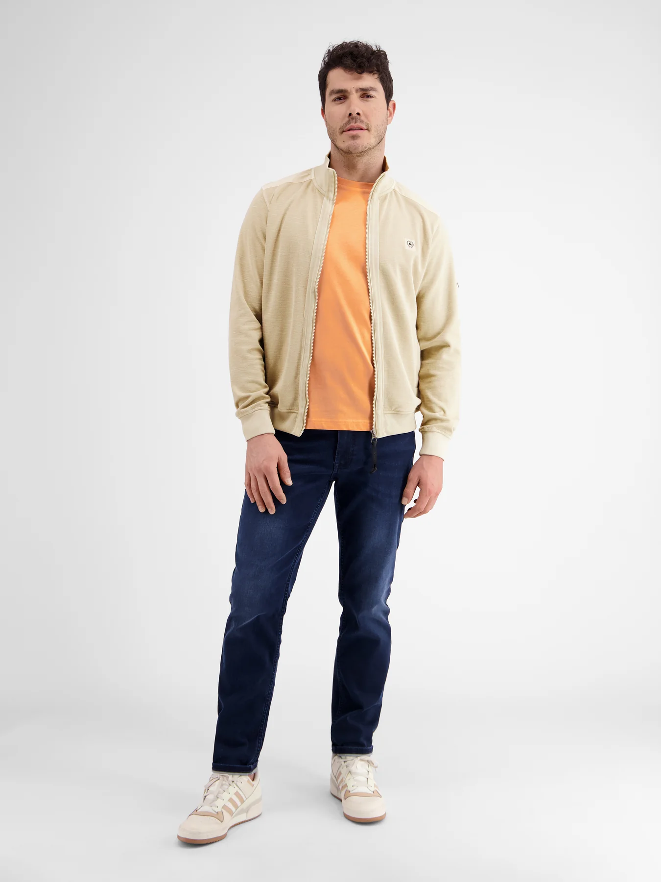 Lerros Strukturierte Sweatjacke - Light Dune Beige