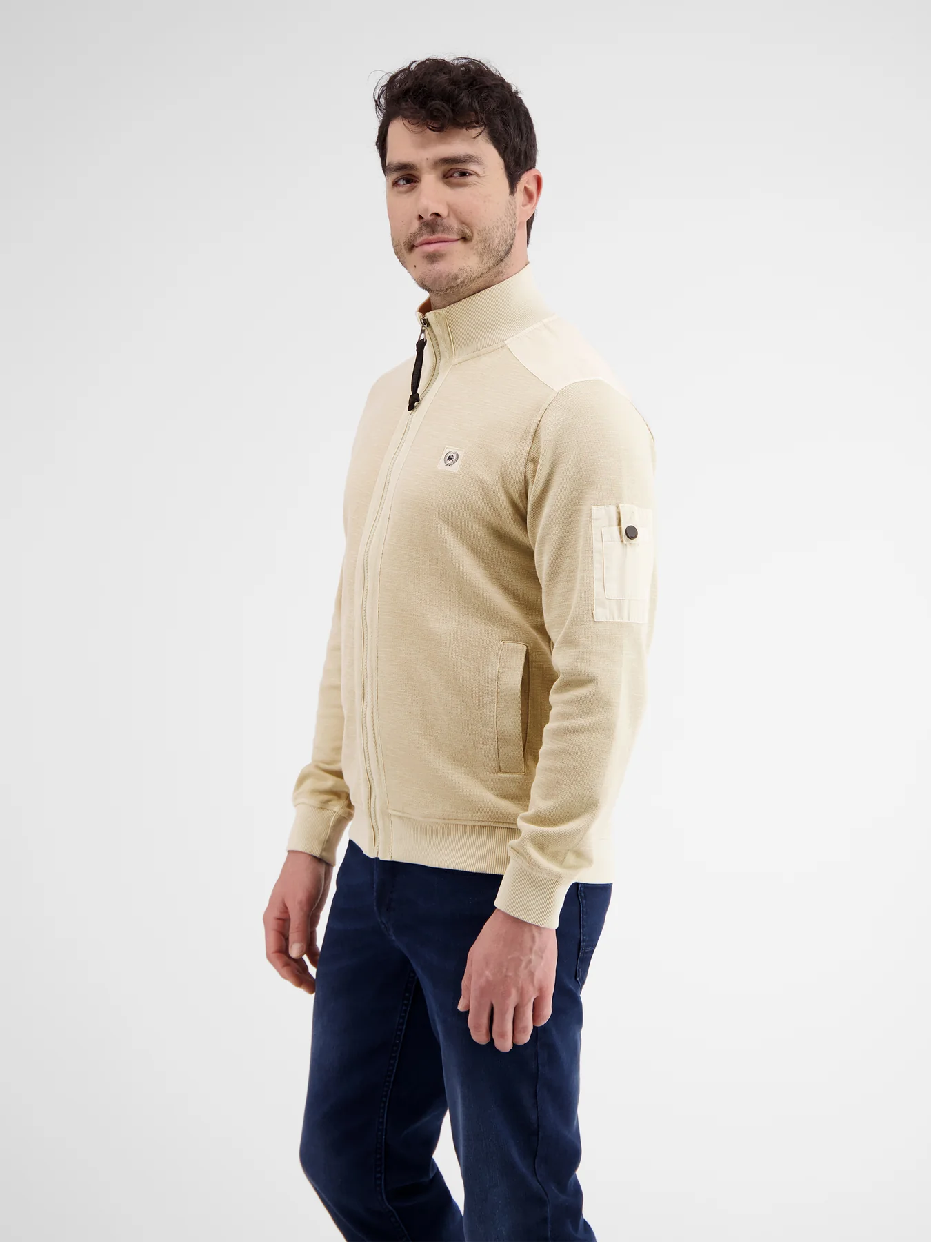 Lerros Structured Cardigan - Light Dune Beige