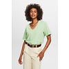 T-Shirt met V-hals - Light Green