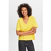 T-Shirt mit V-Neck - Yellow