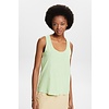 Tanktop met Wijde Ronde Hals - Light Green