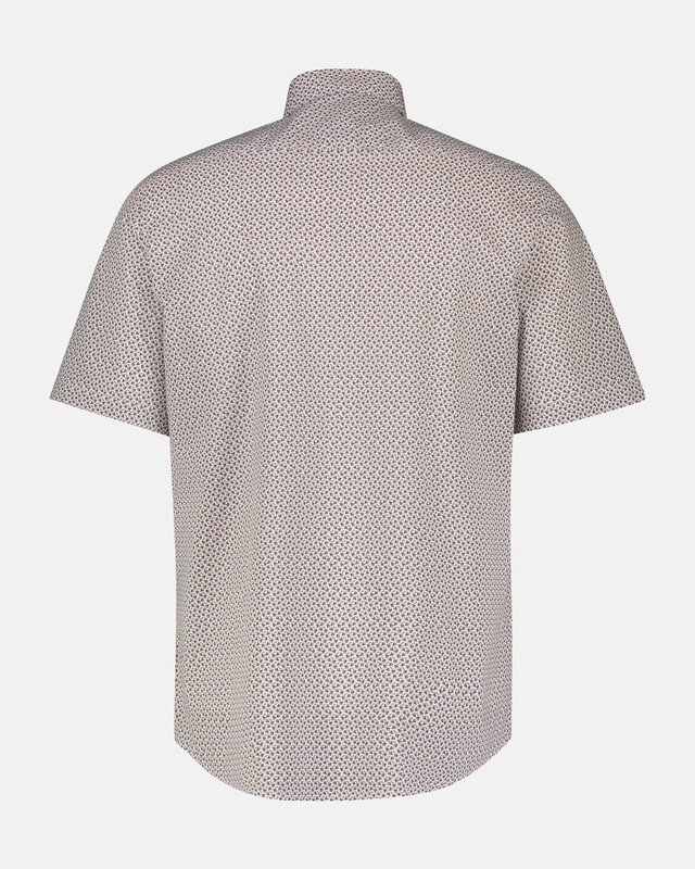 Lerros Kurzarmhemd mit Grafikmuster - Mellow Peach