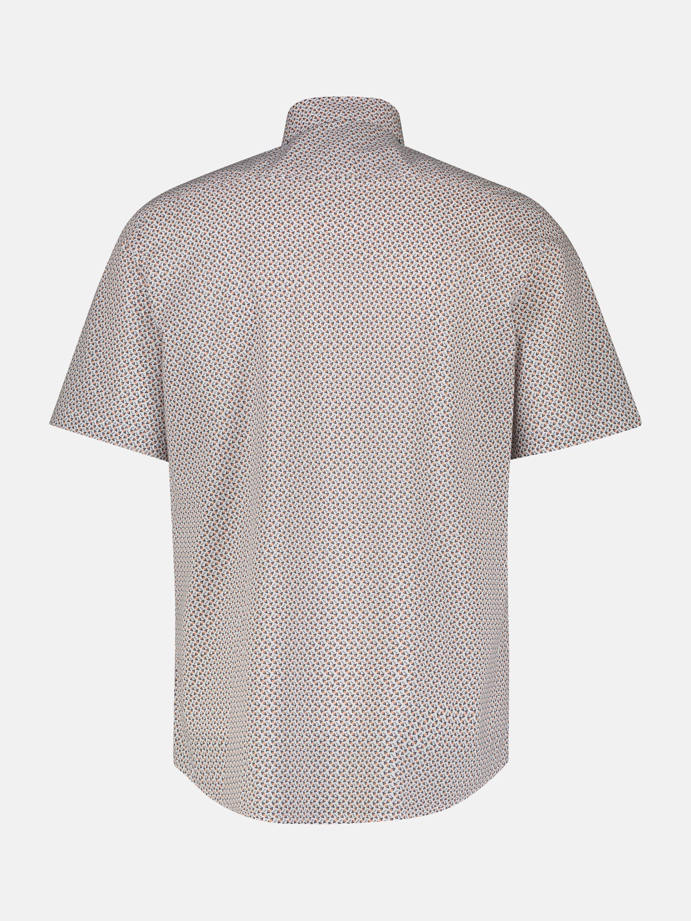 Lerros Short Sleeve Shirt with Geometric Print - Mellow Peach