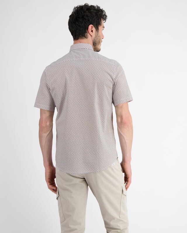 Lerros Kurzarmhemd mit Grafikmuster - Mellow Peach