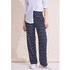 Casual Fit Jacquard Pants - Deep Blue