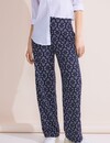 Street One Casual Fit Jacquard Hose - Deep Blue
