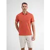 Poloshirt in Gemêleerde Look - Deep Coral Red