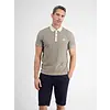 Polo Shirt with Fineliner Stripes - Light Dune Beige