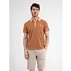 Polo Shirt with Fineliner Stripes - Mellow Peach