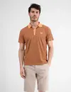 Lerros Polo Shirt with Fineliner Stripes - Mellow Peach
