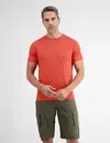 Lerros Basic T-Shirt met Ronde Hals - Deep Coral Red