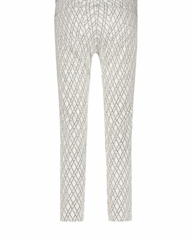 Angels Jeanswear Ankle Jeans Ornella Print - Black