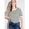 Jumper with Stripes - Raw Sand Beige