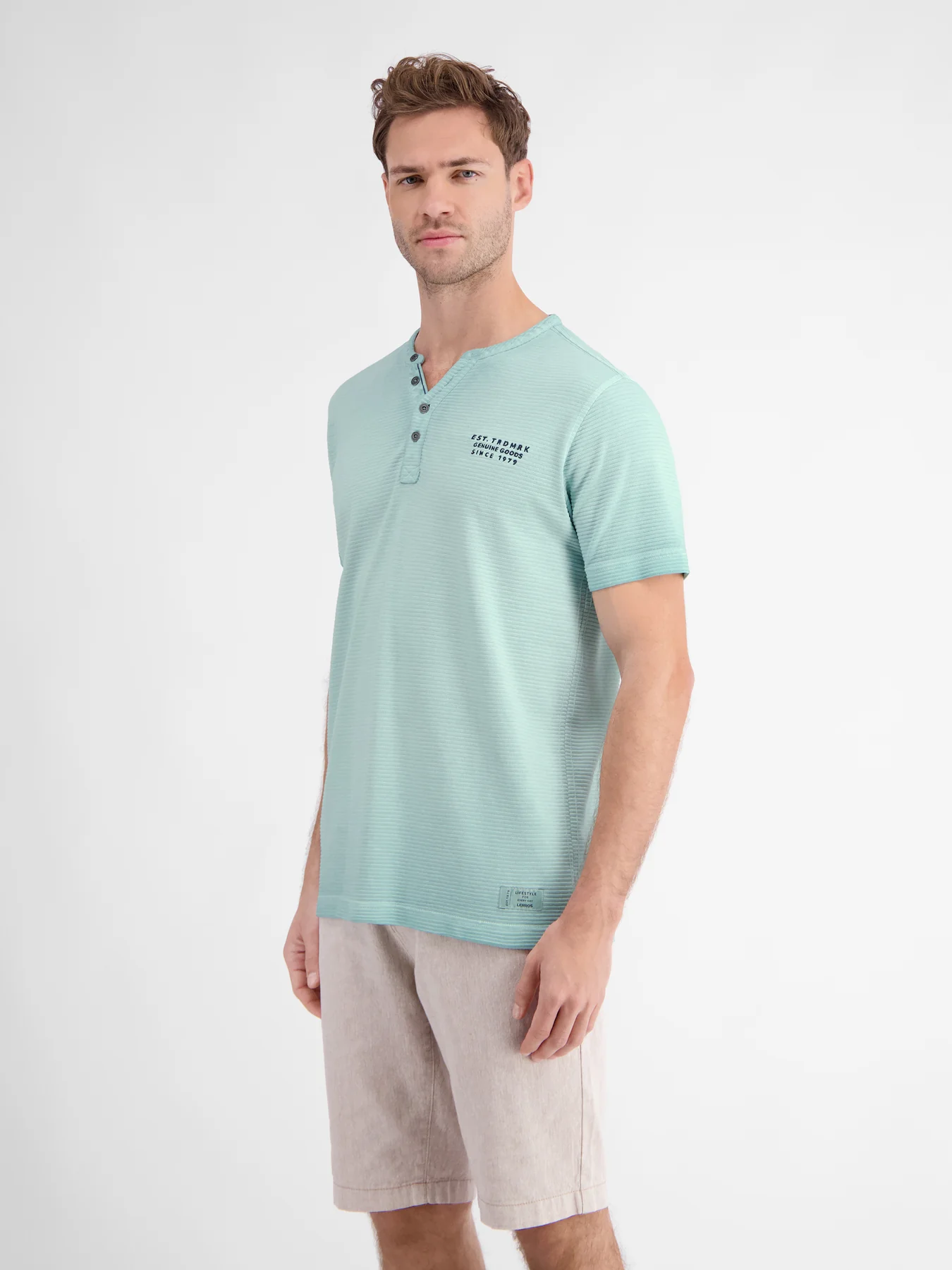 Lerros Serafino Shirt - Coastal Sea Blue
