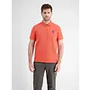 Polo met Rits - Deep Coral Red
