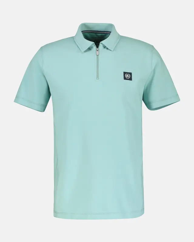 Lerros Polo met Rits - Coastal Sea Blue
