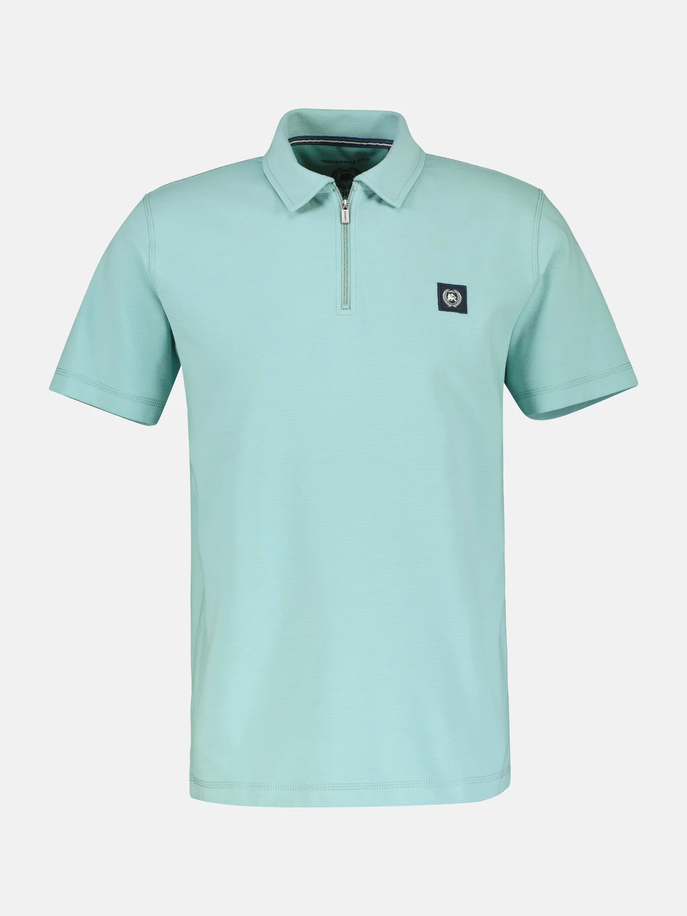 Lerros Poloshirt with Zipper - Coastal Sea Blue