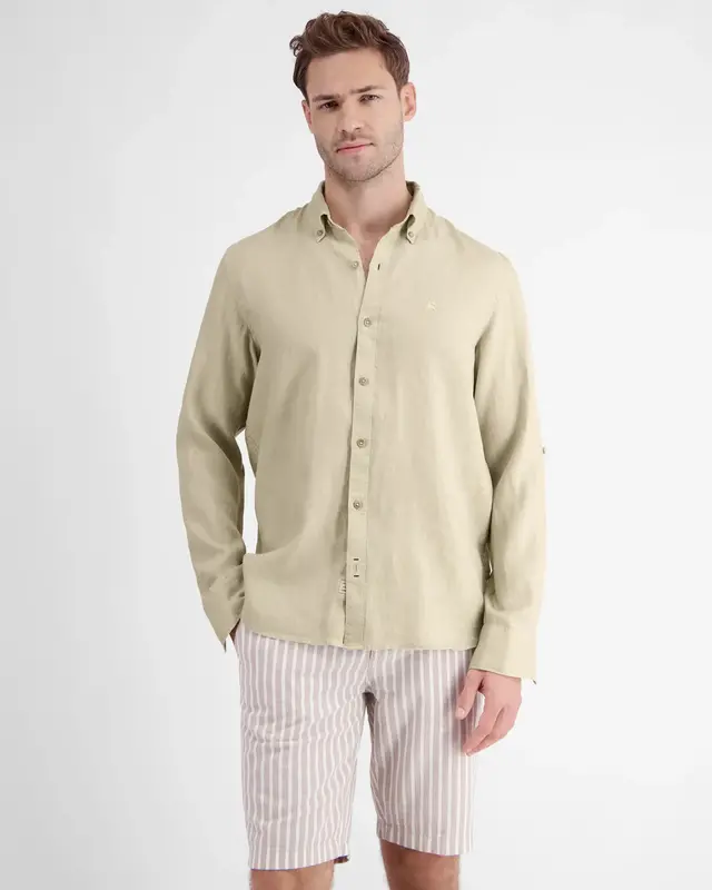 Lerros Leinen Hemd - Light Dune Beige