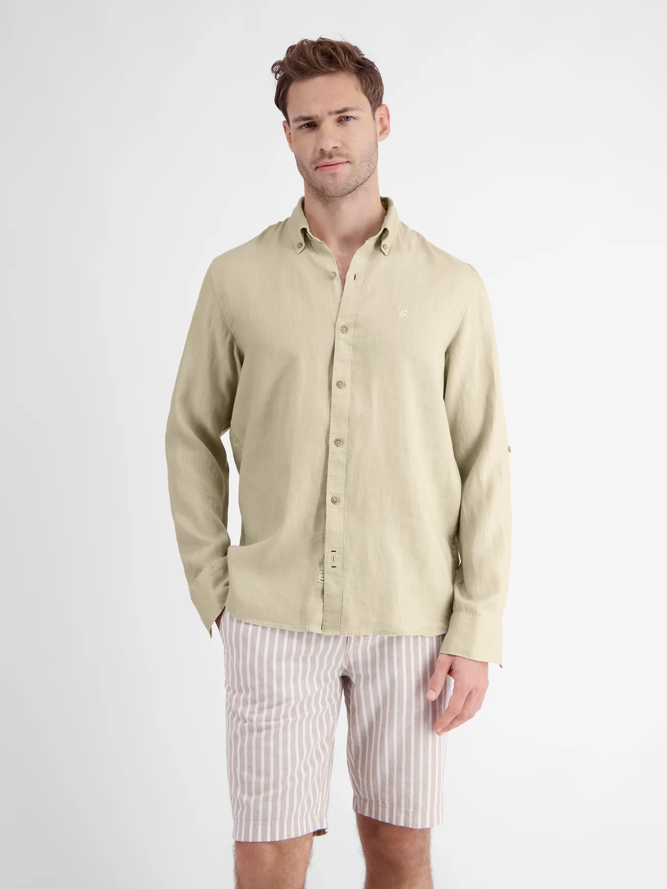 Lerros Linen Shirt - Light Dune Beige