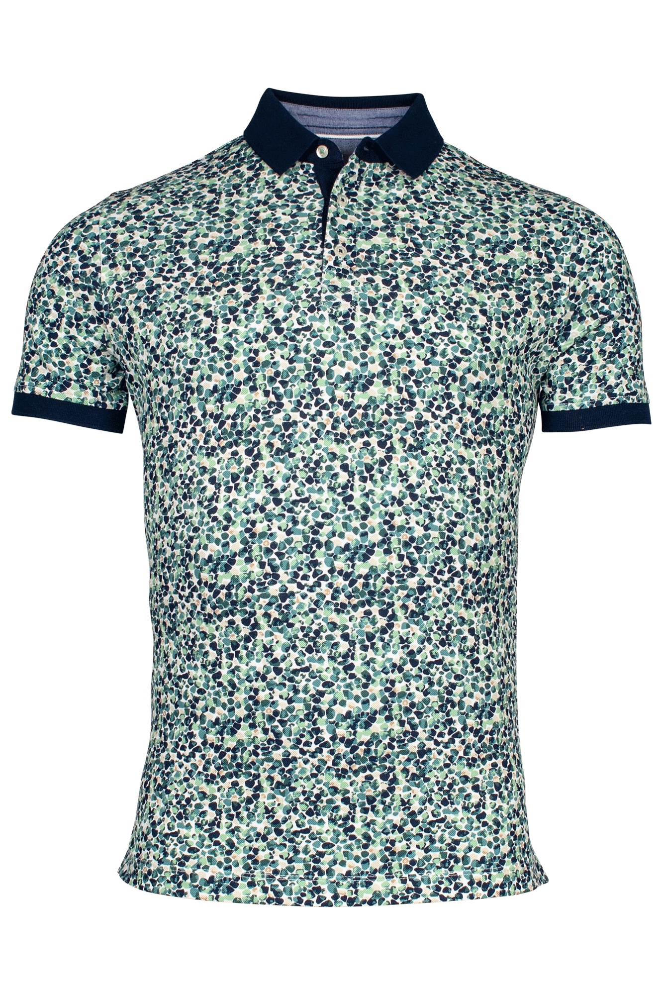 Baileys Piqué Polo Shirt with Print - Green