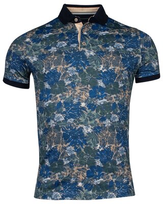Baileys Jersey Polo Shirt mit Print - Mid Green