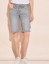 Street One Denim Bermuda Jane - Light Grey Soft Washed