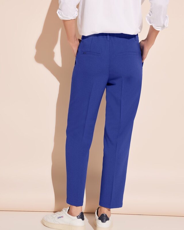 Street One Chino Structured Pants - Intense Royal Blue