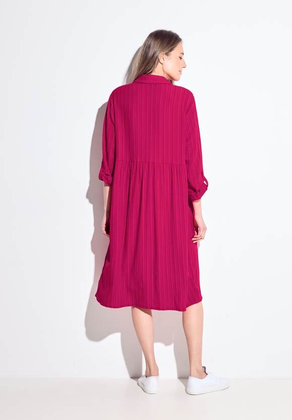 Cecil Jurk met Strepenstructuur - Pink Sorbet