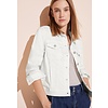 White Denim Jacket - White Soft Washed